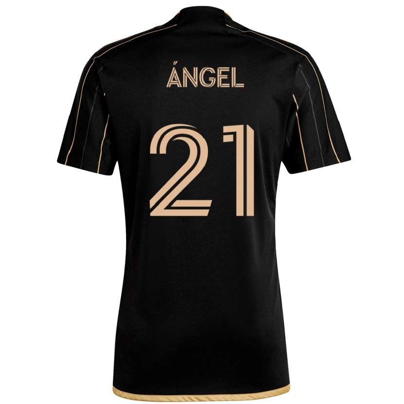 Danxen Donna Maglia Tomás Ángel #21 Nero Marrone Kit Gara Home 2025/26 Maglietta