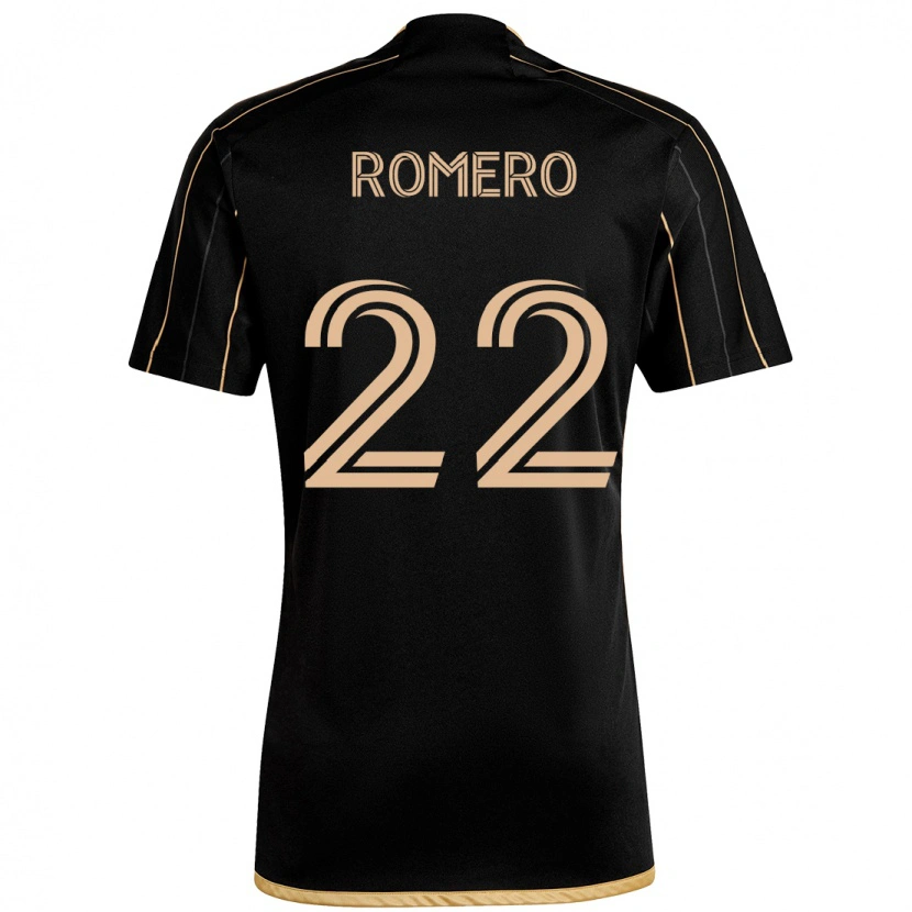 Danxen Donna Maglia Abraham Romero #22 Nero Marrone Kit Gara Home 2025/26 Maglietta