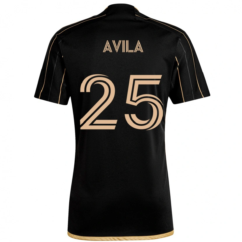 Danxen Donna Maglia Armando Avila #25 Nero Marrone Kit Gara Home 2025/26 Maglietta