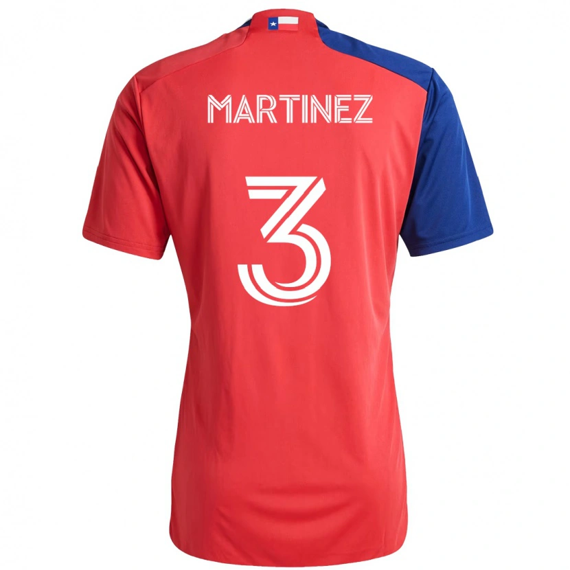 Danxen Donna Maglia José Antonio Martínez #3 Rosso Blu Navy Kit Gara Home 2025/26 Maglietta