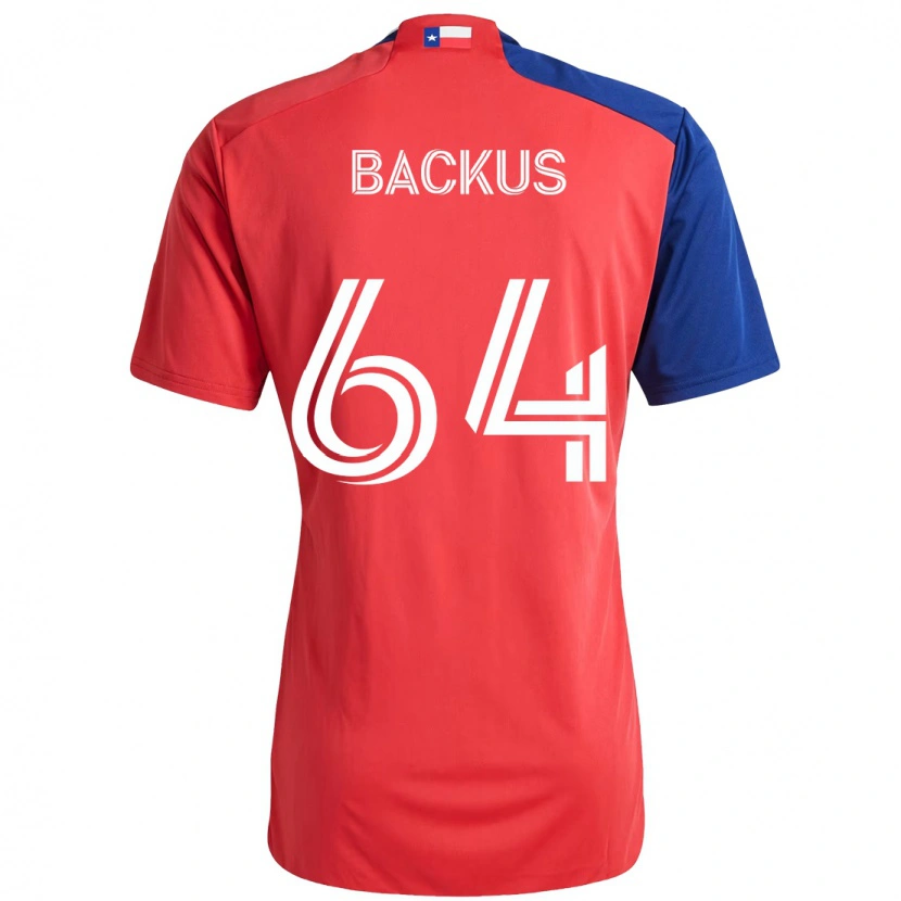 Danxen Donna Maglia Braeden Backus #64 Rosso Blu Navy Kit Gara Home 2025/26 Maglietta