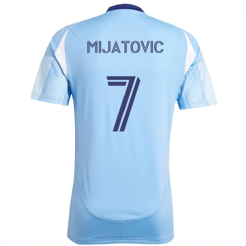 Danxen Donna Maglia Jovan Mijatovic #7 Azzurro Chiaro Kit Gara Home 2025/26 Maglietta