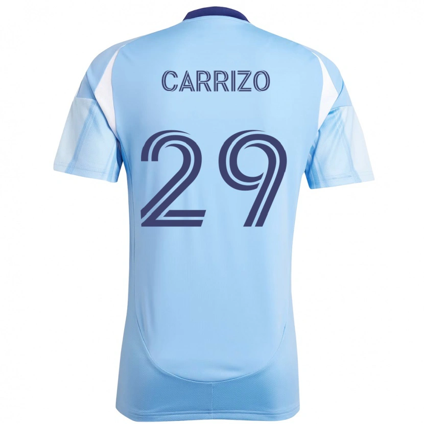 Danxen Donna Maglia Máximo Carrizo #29 Azzurro Chiaro Kit Gara Home 2025/26 Maglietta