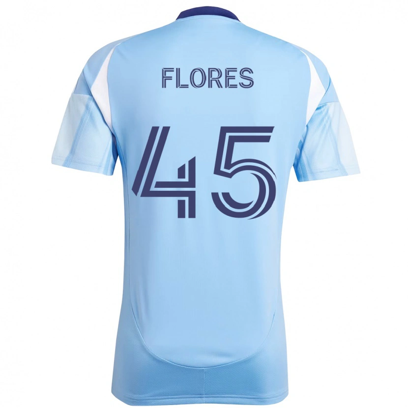 Danxen Donna Maglia Brian Flores #45 Azzurro Chiaro Kit Gara Home 2025/26 Maglietta