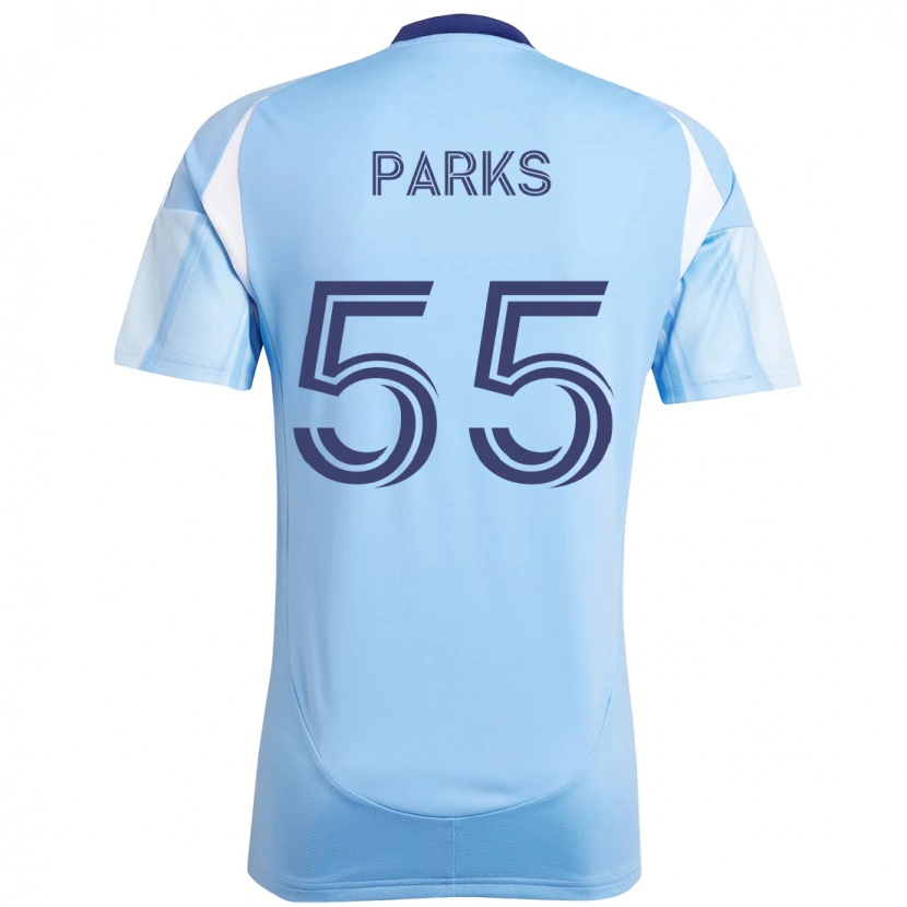 Danxen Donna Maglia Keaton Parks #55 Azzurro Chiaro Kit Gara Home 2025/26 Maglietta