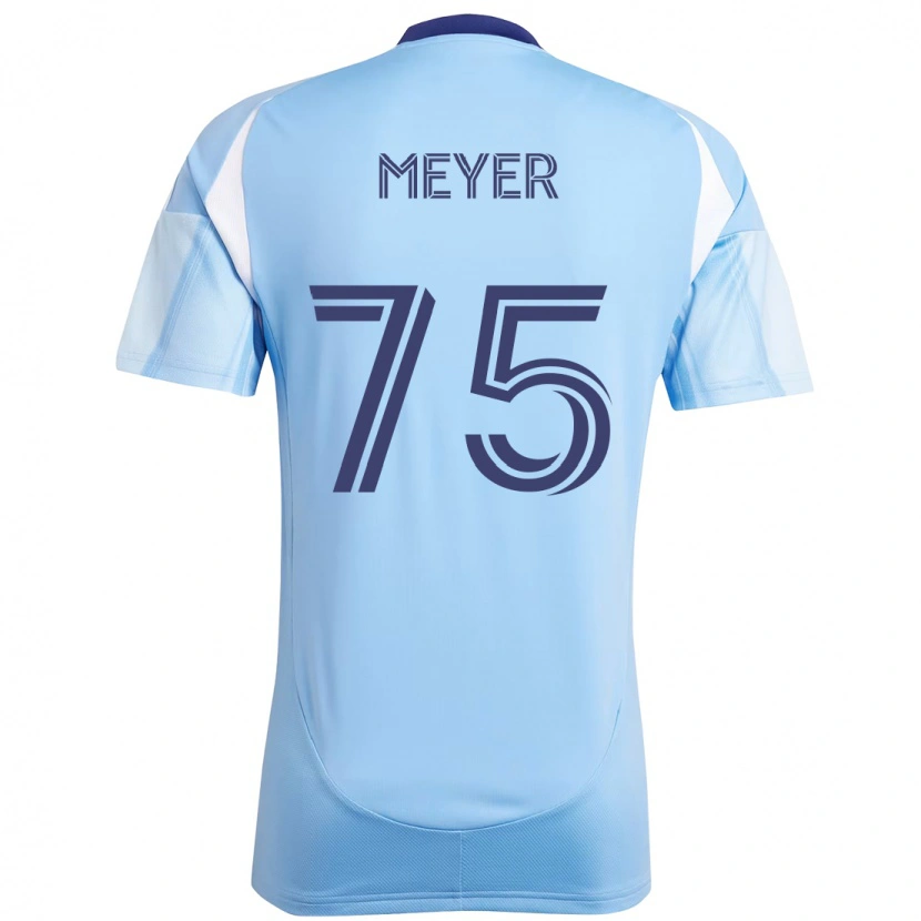 Danxen Donna Maglia Will Meyer #75 Azzurro Chiaro Kit Gara Home 2025/26 Maglietta