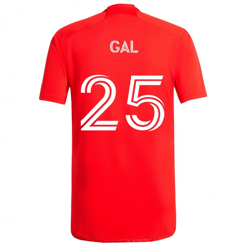 Danxen Donna Maglia Jeff Gal #25 Rosso Bianco Kit Gara Home 2025/26 Maglietta