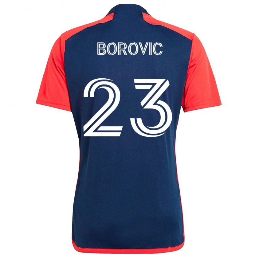 Danxen Donna Maglia Luka Borovic #23 Blu Rosso Kit Gara Home 2025/26 Maglietta