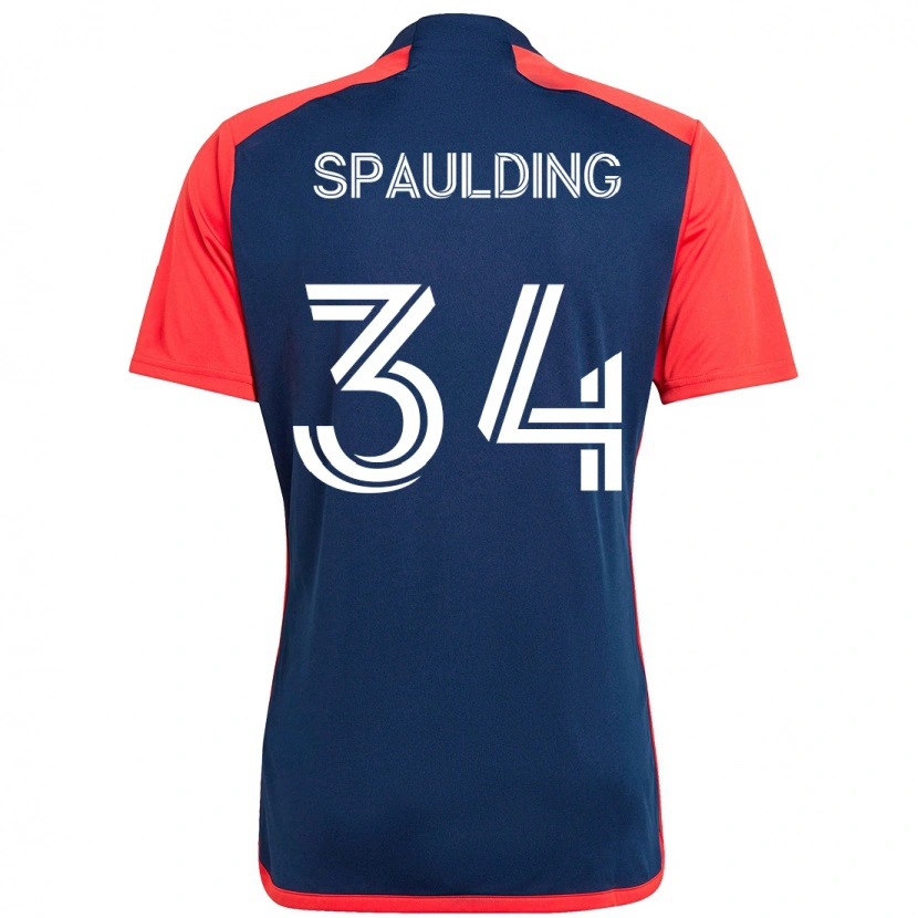 Danxen Donna Maglia Ryan Spaulding #34 Blu Rosso Kit Gara Home 2025/26 Maglietta