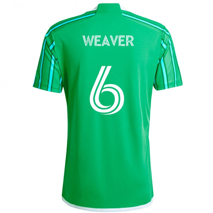 Danxen Donna Maglia Morgan Weaver #6 Verde Bianco Kit Gara Home 2025/26 Maglietta