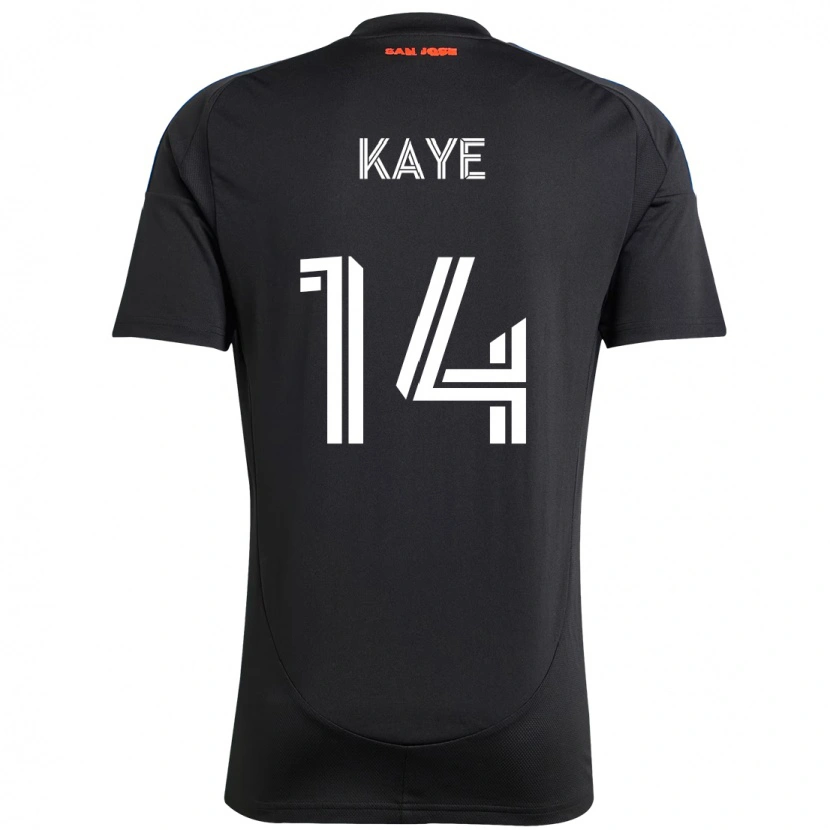 Danxen Donna Maglia Mark-Anthony Kaye #14 Nero Blu Scuro Kit Gara Home 2025/26 Maglietta
