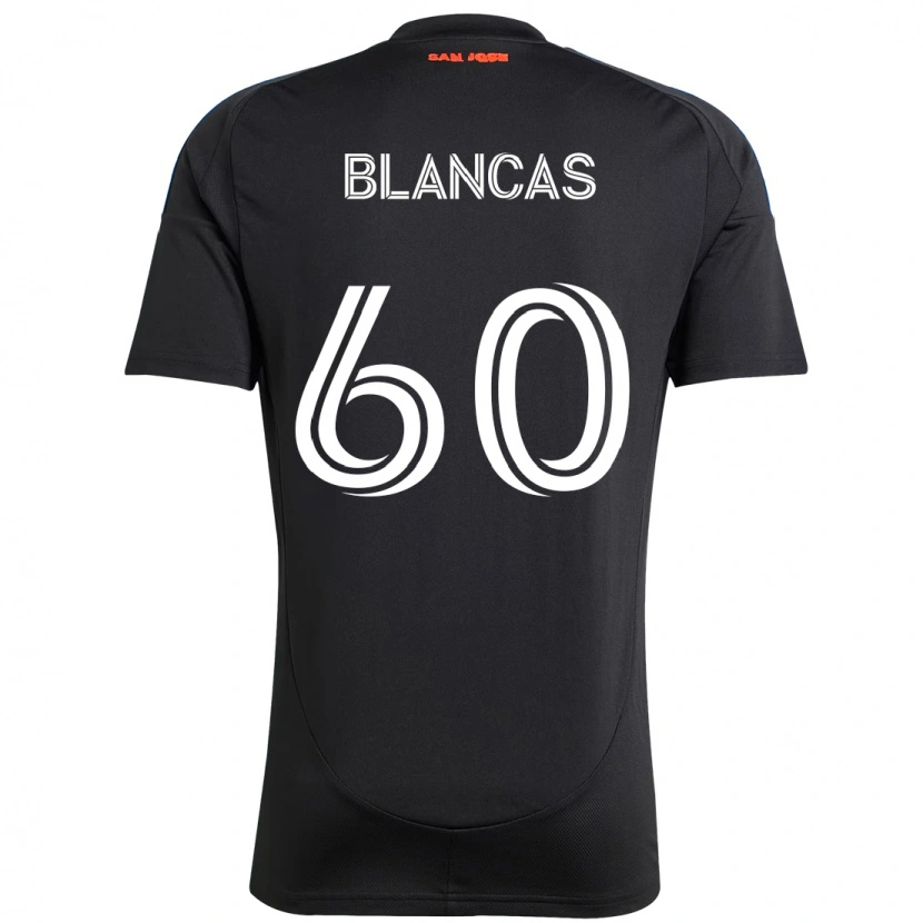 Danxen Donna Maglia Eduardo Blancas #60 Nero Blu Scuro Kit Gara Home 2025/26 Maglietta