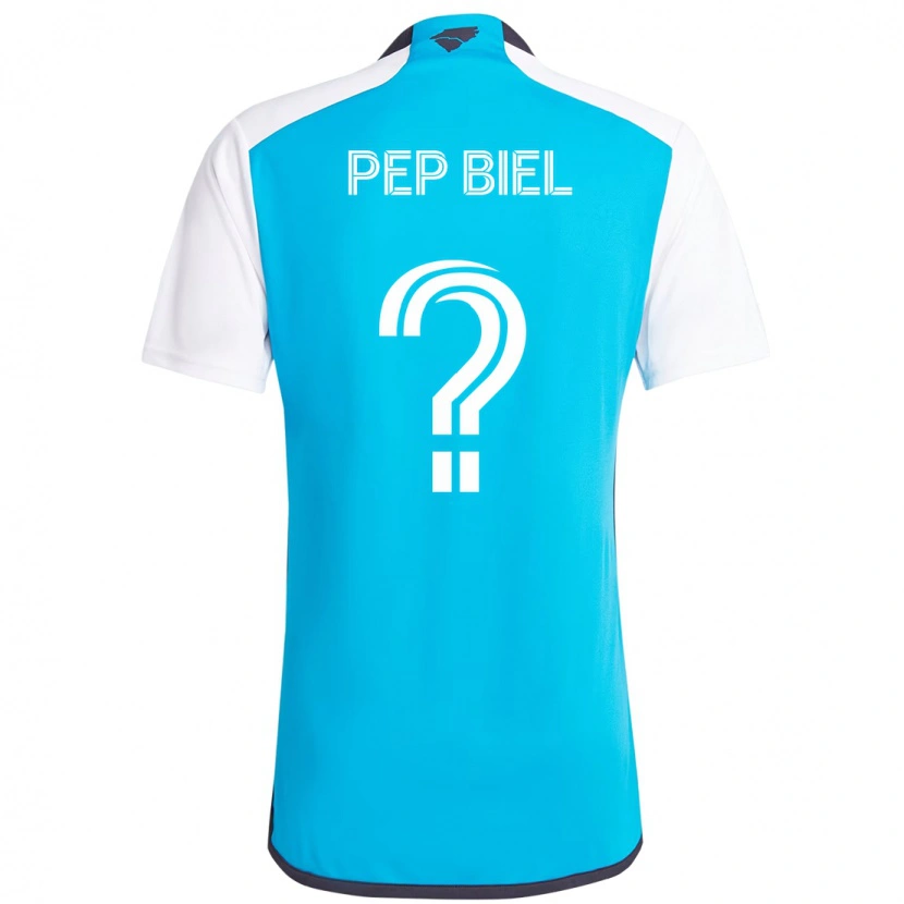 Danxen Donna Maglia Pep Biel #0 Azzurro Cielo Bianco Kit Gara Home 2025/26 Maglietta