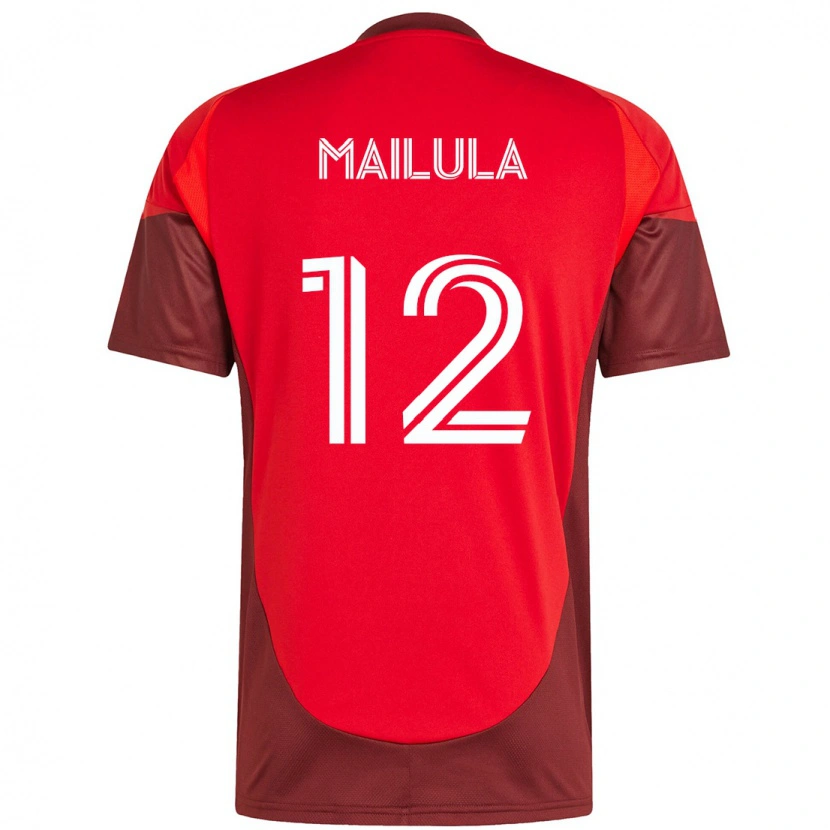 Danxen Donna Maglia Cassius Mailula #12 Rosso Bianco Kit Gara Home 2025/26 Maglietta