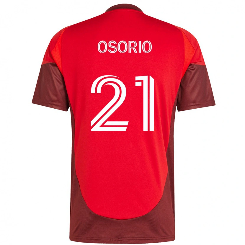 Danxen Donna Maglia Jonathan Osorio #21 Rosso Bianco Kit Gara Home 2025/26 Maglietta