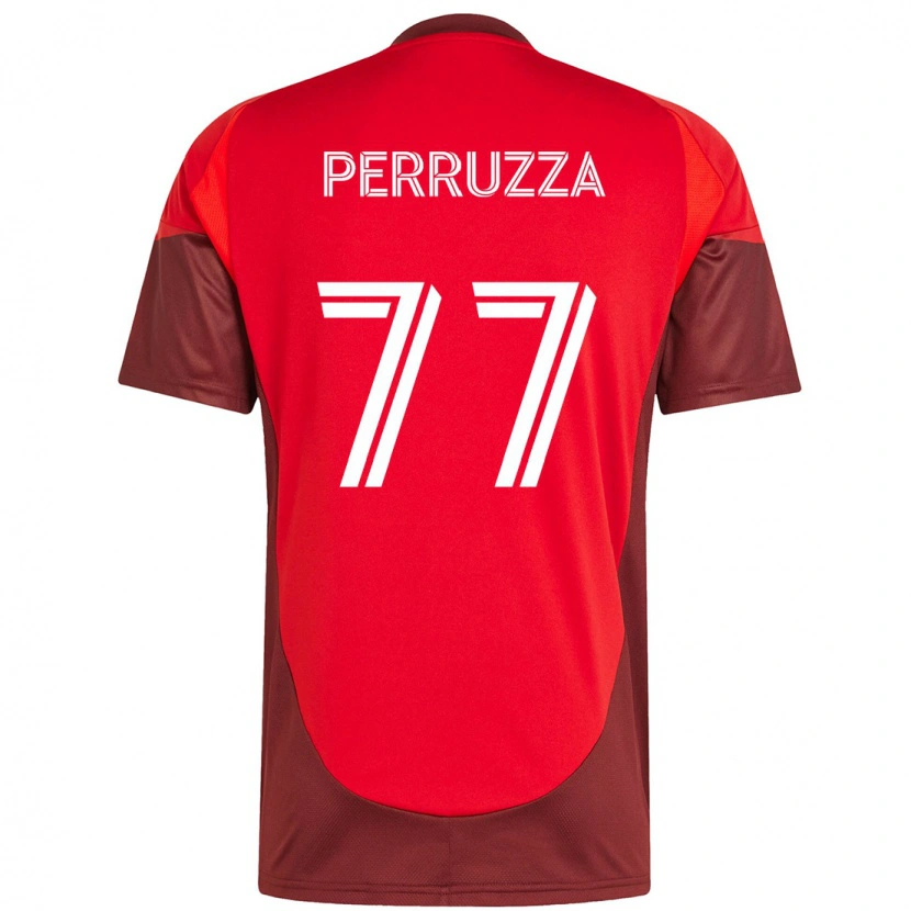 Danxen Donna Maglia Jordan Perruzza #77 Rosso Bianco Kit Gara Home 2025/26 Maglietta