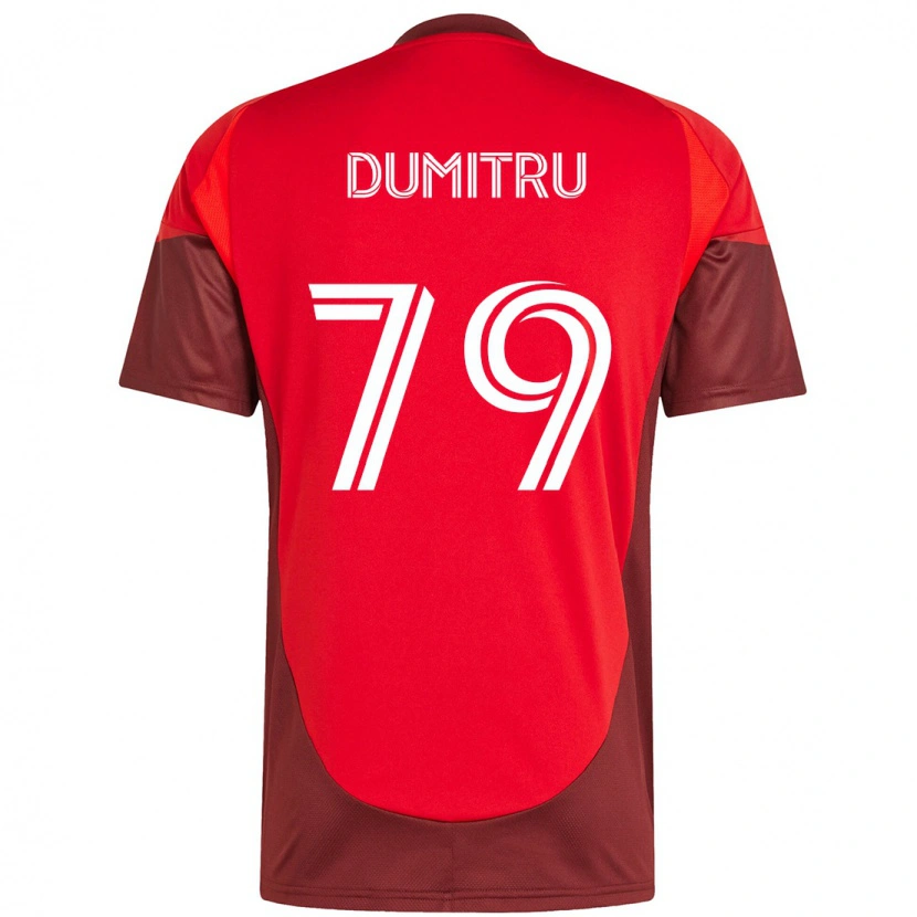 Danxen Donna Maglia Andrei Dumitru #79 Rosso Bianco Kit Gara Home 2025/26 Maglietta