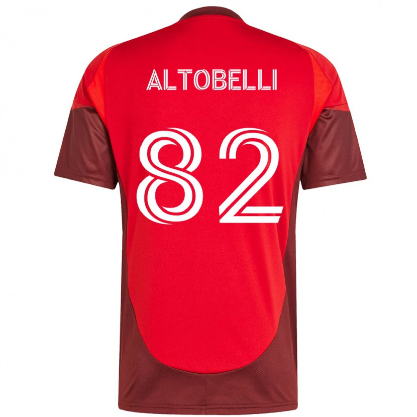 Danxen Donna Maglia Julian Altobelli #82 Rosso Bianco Kit Gara Home 2025/26 Maglietta