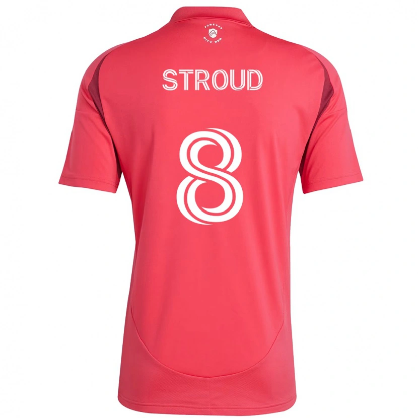 Danxen Donna Maglia Jared Stroud #8 Magenta Bianco Kit Gara Home 2025/26 Maglietta