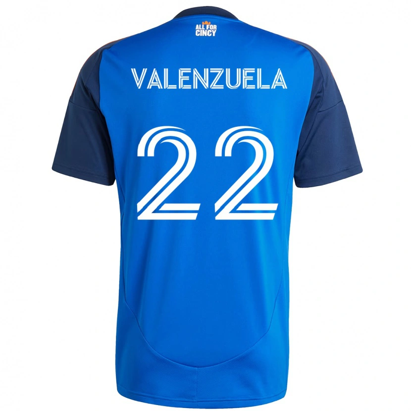 Danxen Donna Maglia Gerardo Valenzuela #22 Blu Scuro Arancione Kit Gara Home 2025/26 Maglietta