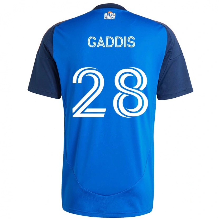 Danxen Donna Maglia Raymon Gaddis #28 Blu Scuro Arancione Kit Gara Home 2025/26 Maglietta