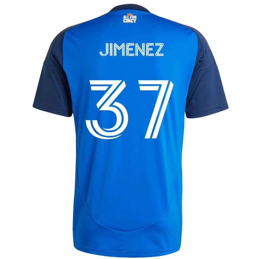 Danxen Donna Maglia Stiven Jimenez #37 Blu Scuro Arancione Kit Gara Home 2025/26 Maglietta