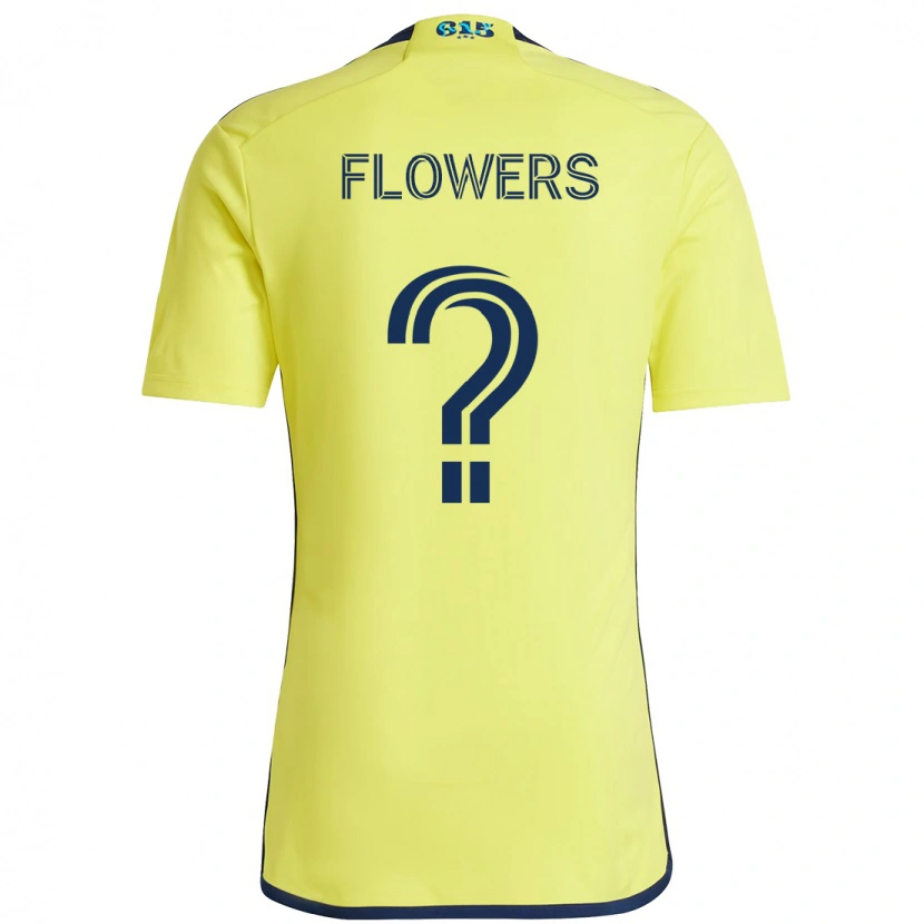 Danxen Donna Maglia Ashton Flowers #0 Giallo Blu Navy Kit Gara Home 2025/26 Maglietta