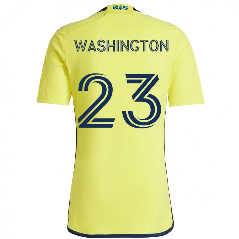 Danxen Donna Maglia Taylor Washington #23 Giallo Blu Navy Kit Gara Home 2025/26 Maglietta
