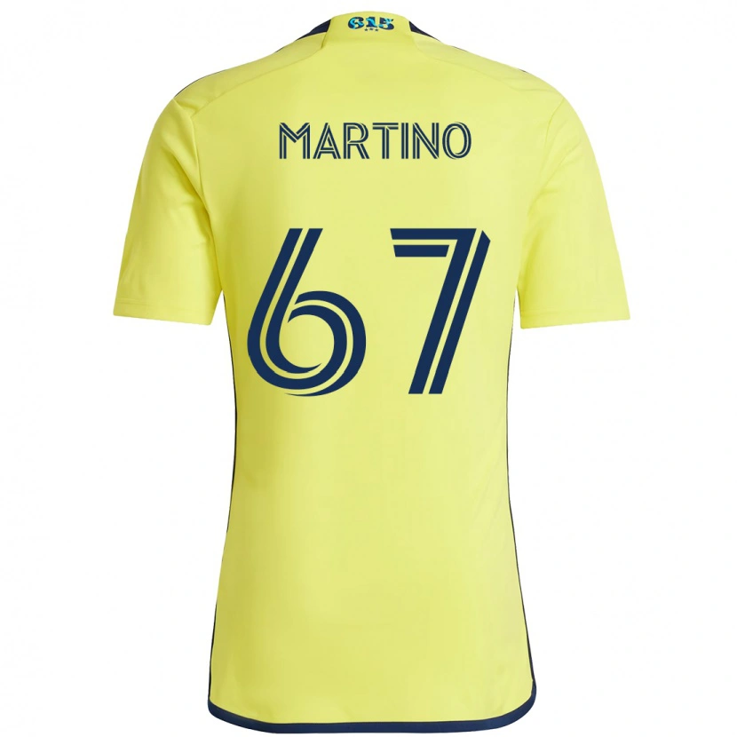 Danxen Donna Maglia Ben Martino #67 Giallo Blu Navy Kit Gara Home 2025/26 Maglietta