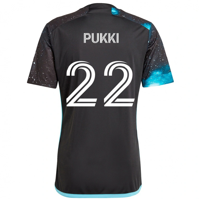 Danxen Donna Maglia Teemu Pukki #22 Nero Blu Kit Gara Home 2025/26 Maglietta