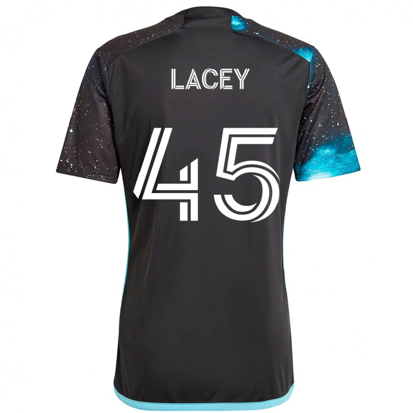 Danxen Donna Maglia Kameron Lacey #45 Nero Blu Kit Gara Home 2025/26 Maglietta