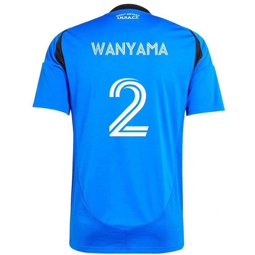 Danxen Donna Maglia Victor Wanyama #2 Blu Scuro Nero Kit Gara Home 2025/26 Maglietta