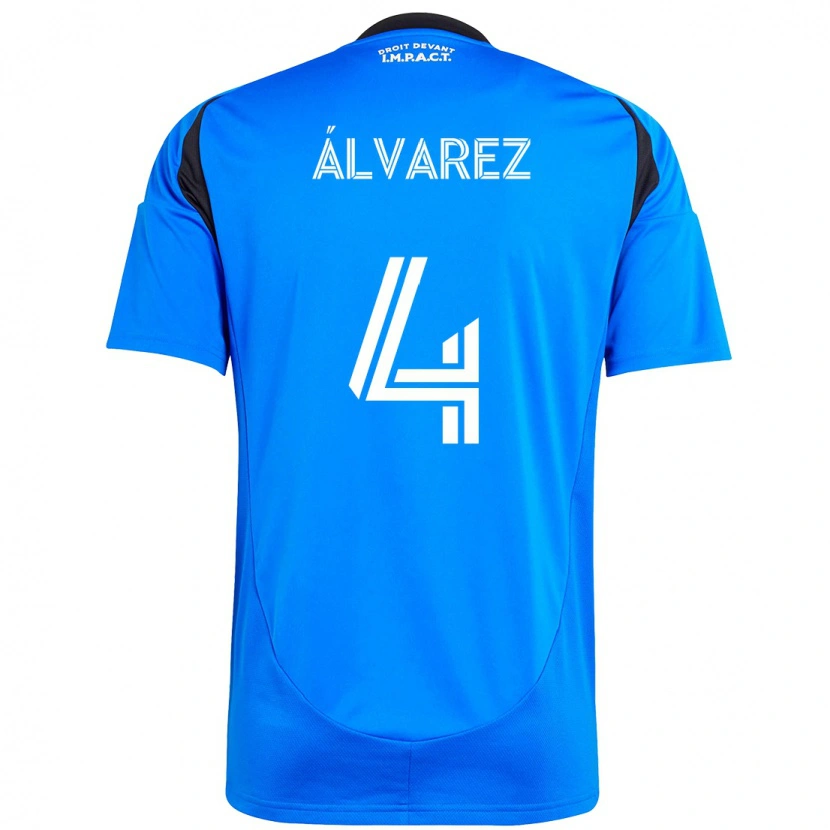 Danxen Donna Maglia Fernando Álvarez #4 Blu Scuro Nero Kit Gara Home 2025/26 Maglietta