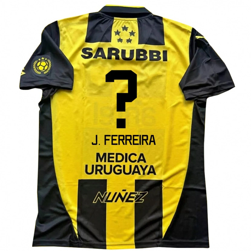 Danxen Donna Maglia Joaquín Ferreira #0 Giallo Nero Kit Gara Home 2025/26 Maglietta