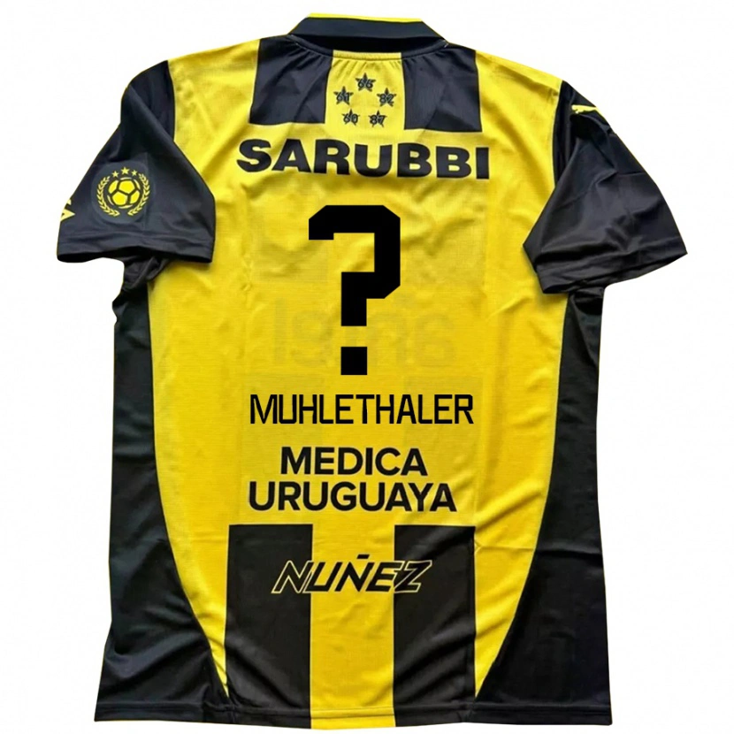 Danxen Donna Maglia Stiven Muhlethaler #0 Giallo Nero Kit Gara Home 2025/26 Maglietta