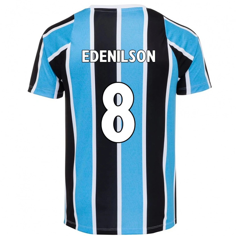 Danxen Donna Maglia Edenilson #8 Blu Nero Bianco Kit Gara Home 2025/26 Maglietta