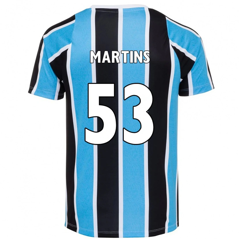 Danxen Donna Maglia Gustavo Martins #53 Blu Nero Bianco Kit Gara Home 2025/26 Maglietta