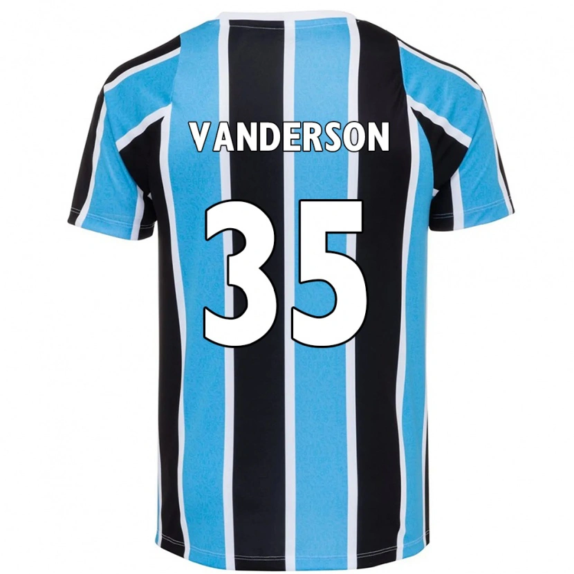 Danxen Donna Maglia Vanderson #35 Blu Nero Bianco Kit Gara Home 2025/26 Maglietta