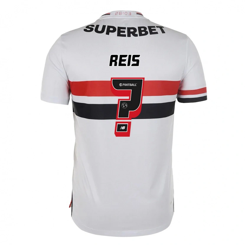 Danxen Donna Maglia Guilherme Reis #0 Rosso Nero Bianco Kit Gara Home 2025/26 Maglietta