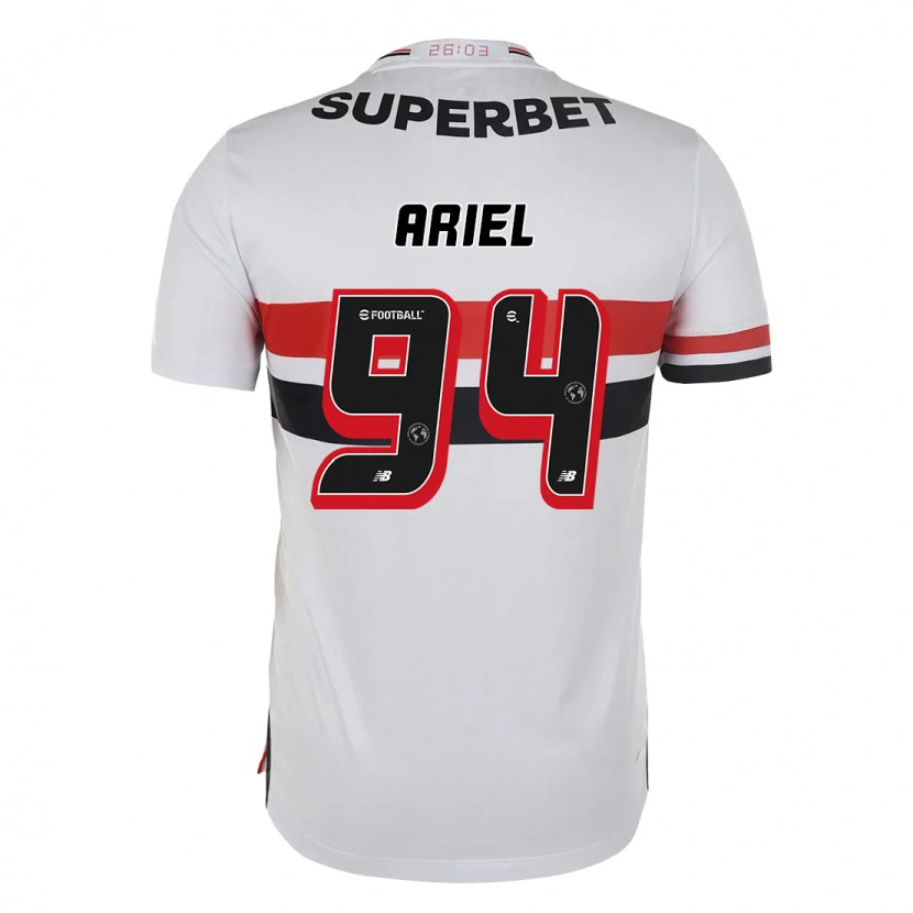 Danxen Donna Maglia Ariel #94 Rosso Nero Bianco Kit Gara Home 2025/26 Maglietta
