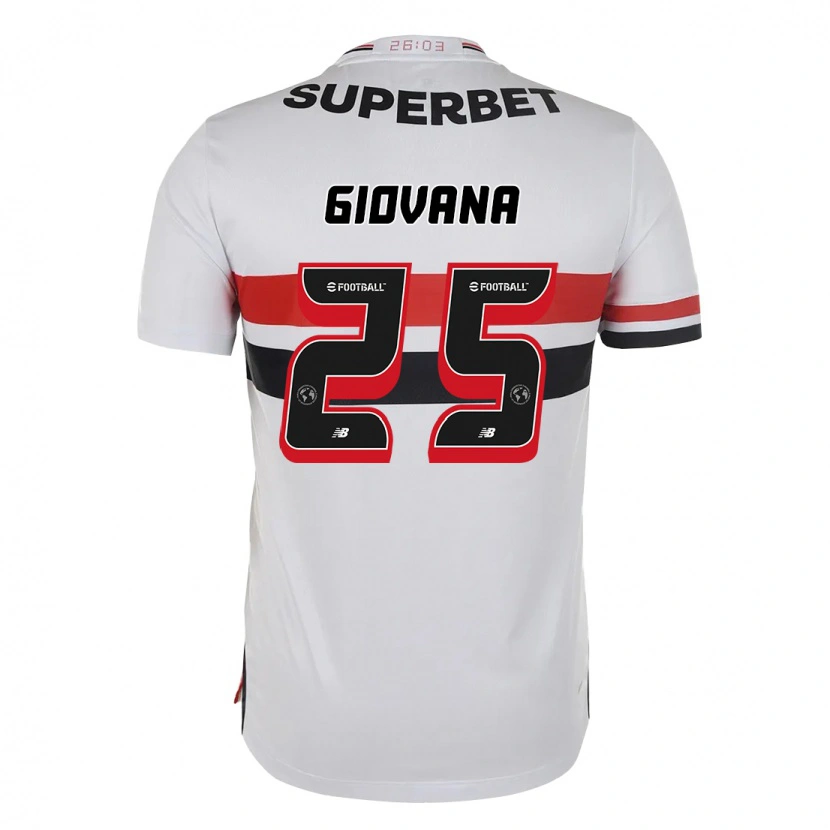 Danxen Donna Maglia Giovana #25 Rosso Nero Bianco Kit Gara Home 2025/26 Maglietta