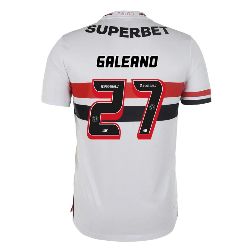 Danxen Donna Maglia Antonio Galeano #27 Rosso Nero Bianco Kit Gara Home 2025/26 Maglietta