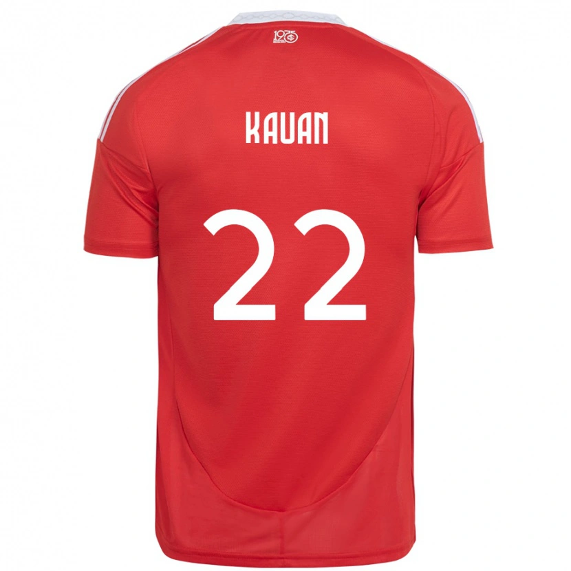 Danxen Donna Maglia Kauan #22 Rosso Bianco Kit Gara Home 2025/26 Maglietta