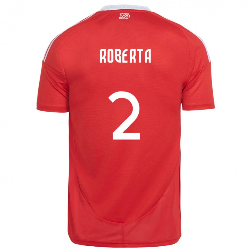 Danxen Donna Maglia Roberta #2 Rosso Bianco Kit Gara Home 2025/26 Maglietta