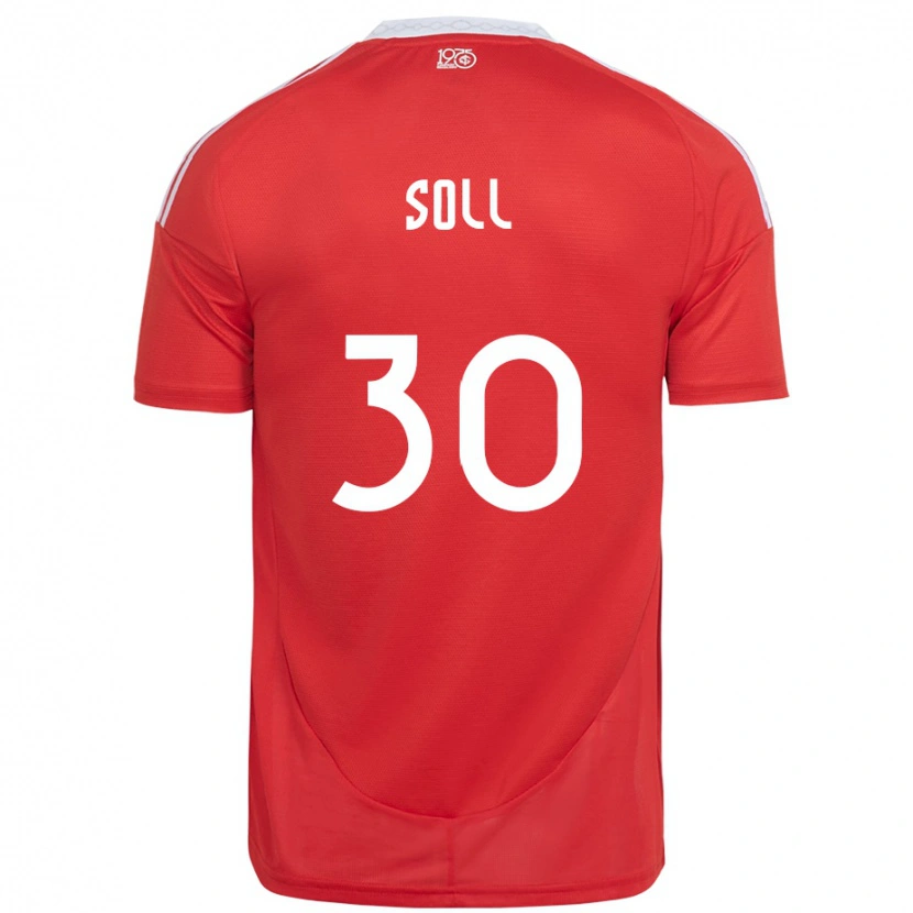 Danxen Donna Maglia Soll #30 Rosso Bianco Kit Gara Home 2025/26 Maglietta