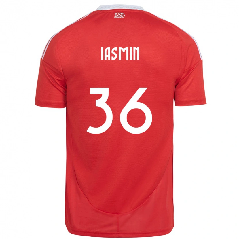Danxen Donna Maglia Iasmin #36 Rosso Bianco Kit Gara Home 2025/26 Maglietta