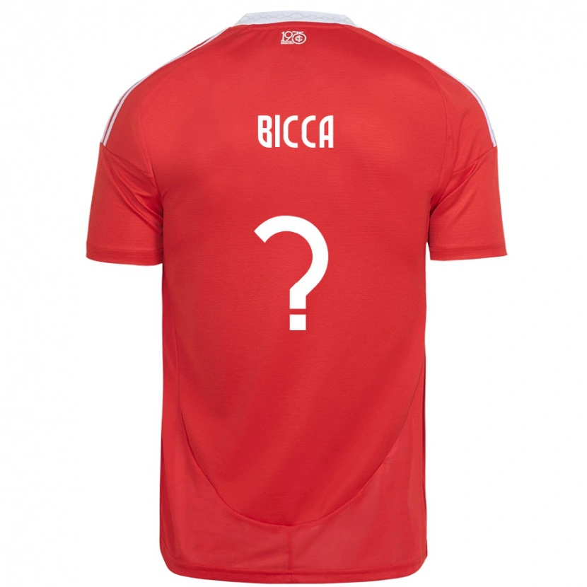 Danxen Donna Maglia Leo Bicca #0 Rosso Bianco Kit Gara Home 2025/26 Maglietta