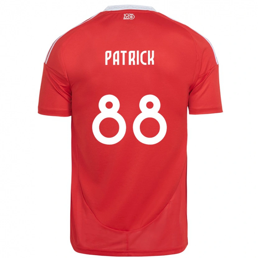 Danxen Donna Maglia Patrick #88 Rosso Bianco Kit Gara Home 2025/26 Maglietta