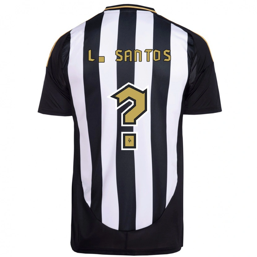 Danxen Donna Maglia Léo Santos #0 Bianco Nero Kit Gara Home 2025/26 Maglietta