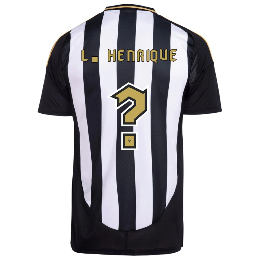 Danxen Donna Maglia Luiz Henrique #0 Bianco Nero Kit Gara Home 2025/26 Maglietta